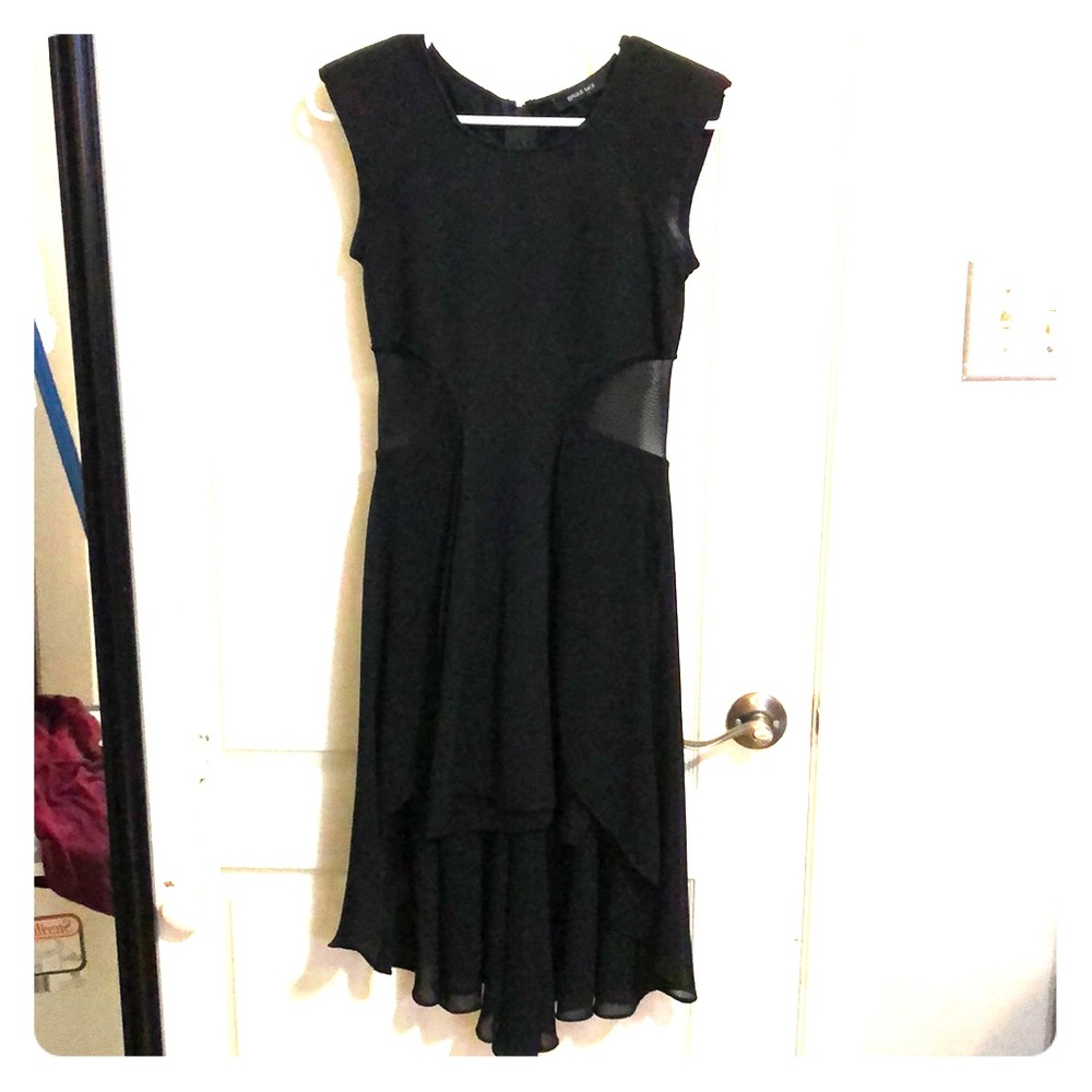 black chiffon and mesh dress size S